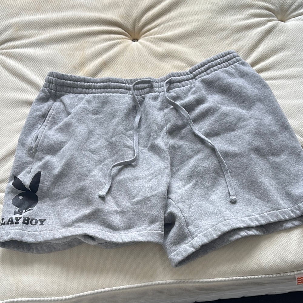 PLAYBOY Heather Gray Lounge Shorts